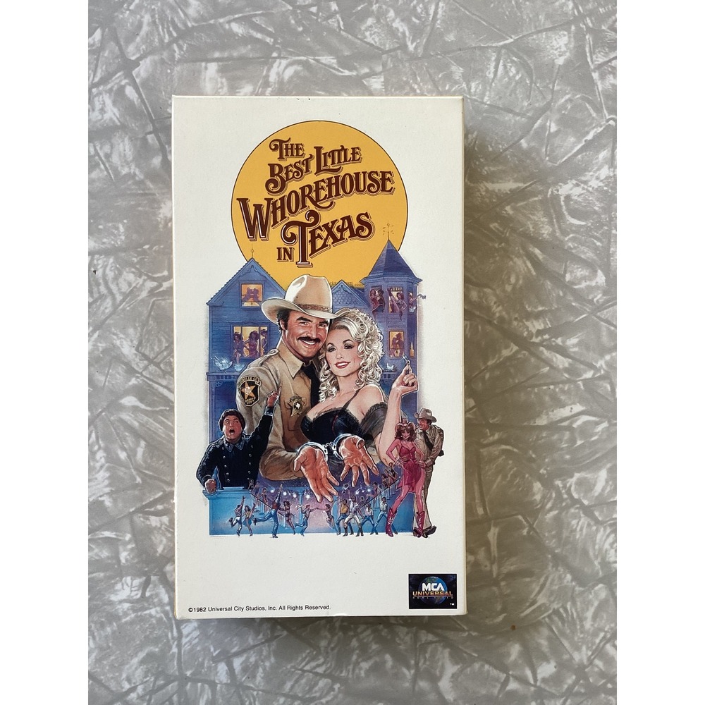 The Best Little Whorehouse in Texas VHS 1982 Dolly Parton Burt Reynolds